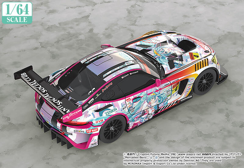 Фигурка 1/64 Scale Good Smile Hatsune Miku AMG 2021 SUPER GT Round 5 Ver.