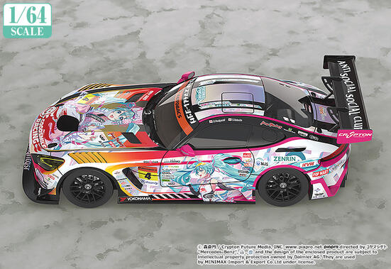 Фигурка 1/64 Scale Good Smile Hatsune Miku AMG 2021 SUPER GT Round 3 Ver.