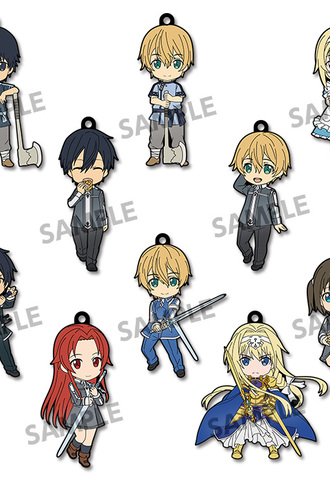 Резиновые брелоки Pikuriru! SWORD ART ONLINE ALICIZATION