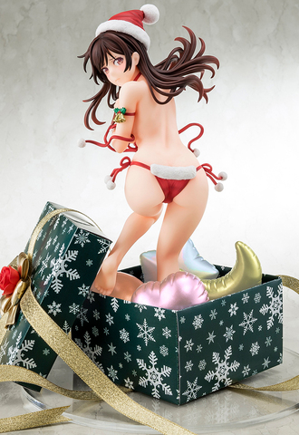 Фигурка 1/6 scaled pre-painted figure of “Rent-A-Girlfriend” MIZUHARA Chizuru in a Santa Claus bikini de fluffy figure