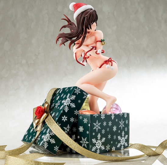 Фигурка 1/6 scaled pre-painted figure of “Rent-A-Girlfriend” MIZUHARA Chizuru in a Santa Claus bikini de fluffy figure