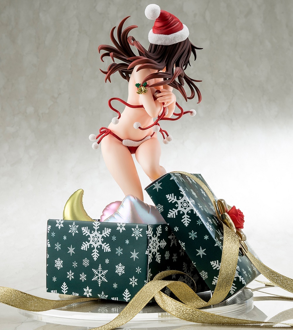 Фигурка 1/6 scaled pre-painted figure of “Rent-A-Girlfriend” MIZUHARA Chizuru in a Santa Claus bikini de fluffy figure