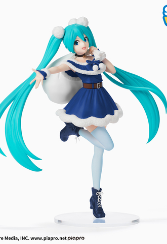 Фигурка Hatsune Miku Series MIKU SPM FIGURE CHRISTMAS2020　BLUE