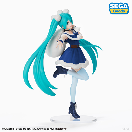 Фигурка Hatsune Miku Series MIKU SPM FIGURE CHRISTMAS2020　BLUE